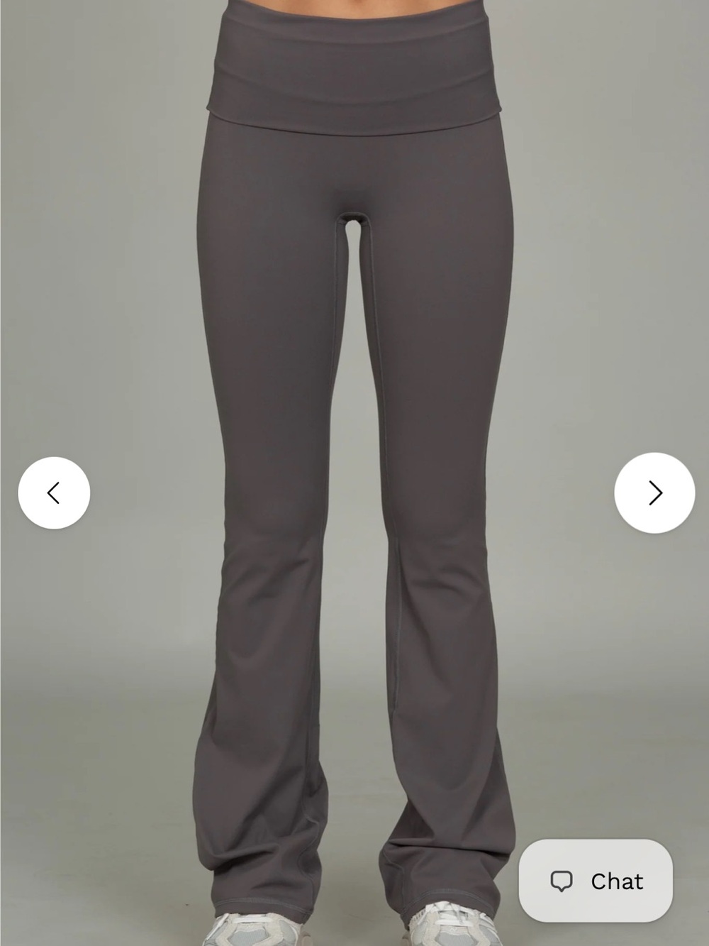 Gold Hinge Shadow Gray Essential Foldover Flare Pant